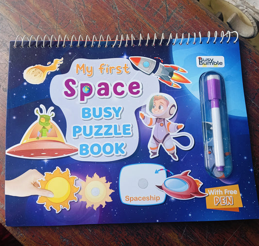 Space Busy Puzzle Book