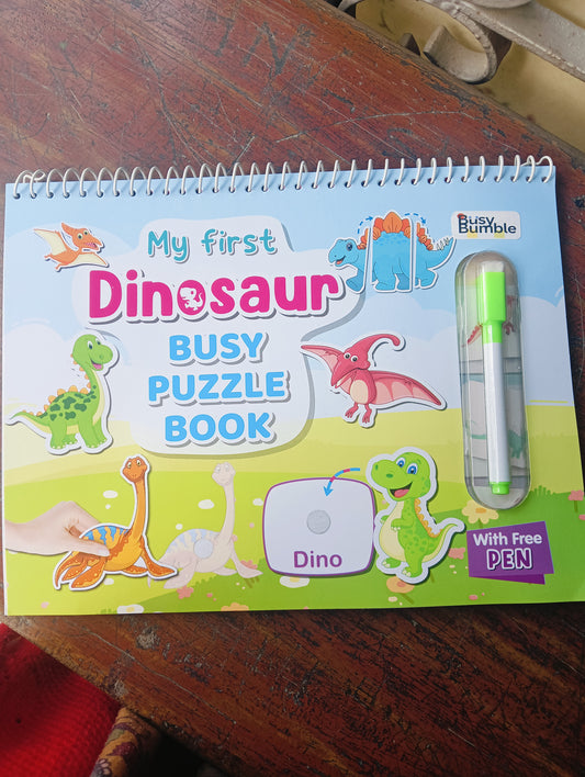 Dinosaur Busy Puzzle Book