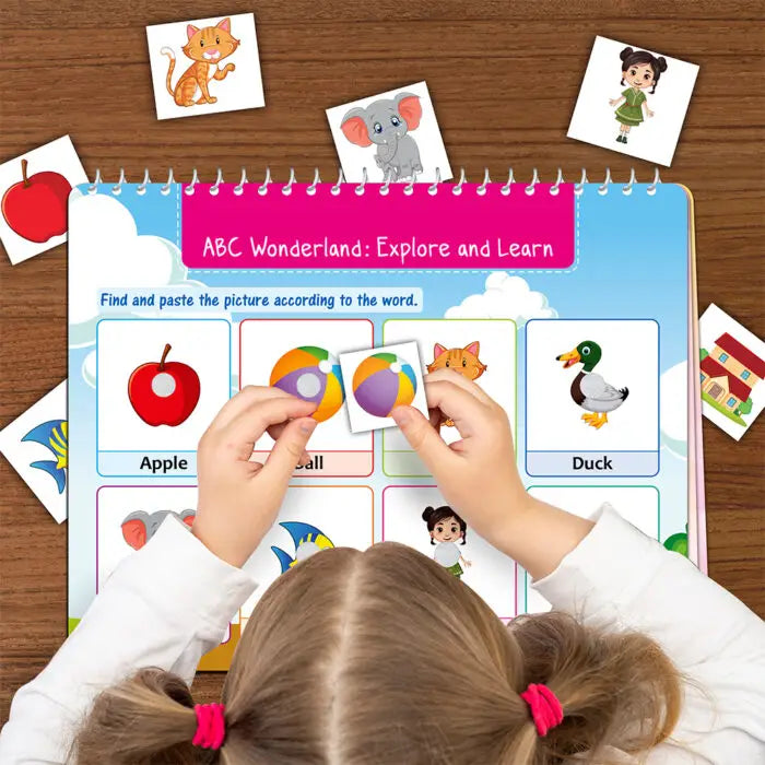 Alphabets and Numbers Busy Puzzle Book