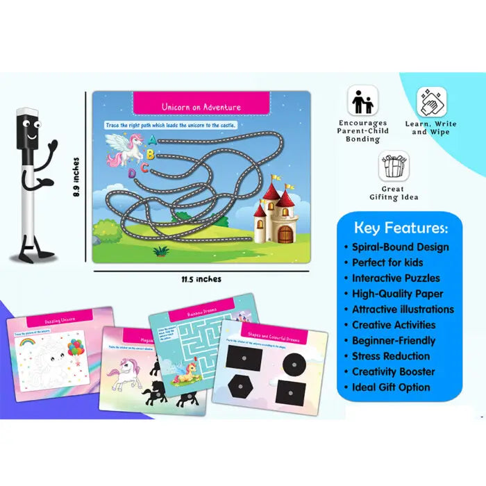 Unicorn Busy Puzzle Book