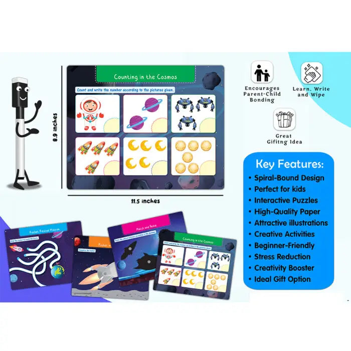 Space Busy Puzzle Book