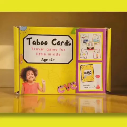 Taboo Cards Game( Traveling Games for kids)